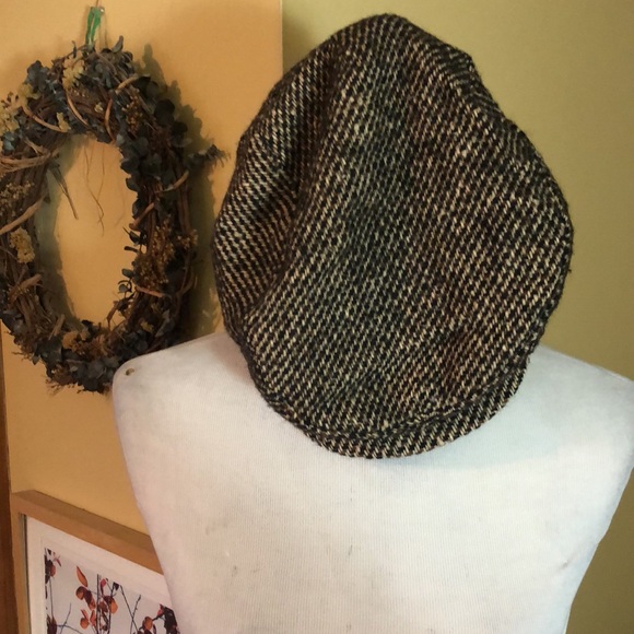 Vintage NYC Cabbie Newsboy Cap Hat Genuine Wool SNAPBRIM Tweed Satin Gadsby NEW - Picture 12 of 17